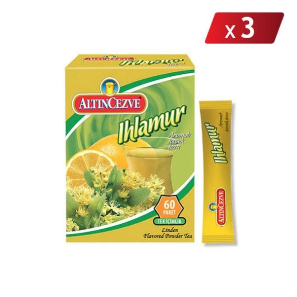 Altıncezve Ihlamur Aromalı Tek İçimlik İçecek Tozu 40 x 1.5 Gr- 3LÜ PAKET ürün görseli 1