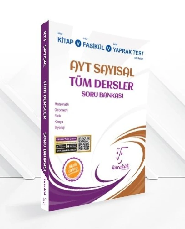 AYT Sayısal Tüm Dersler Soru Bankası Karekök Yayınları ürün görseli 1