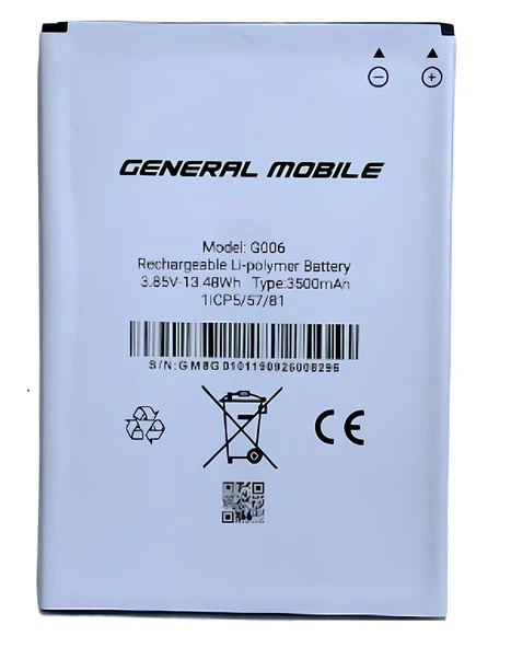 General Mobile GM 8 GO Batarya Pil Sıfır Orijinal ürün görseli 1