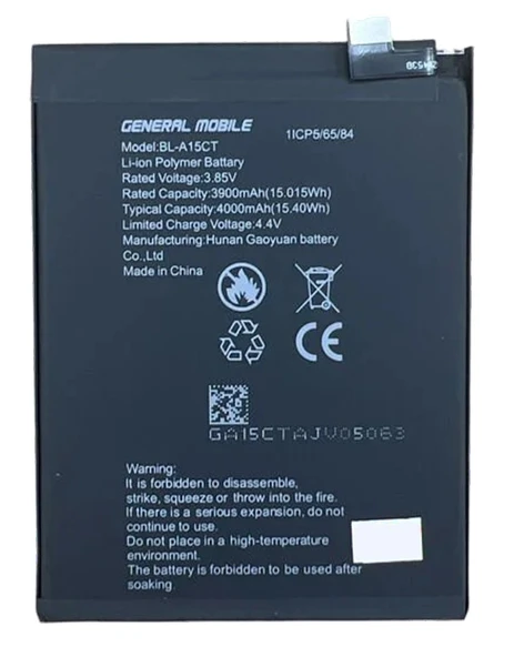 General Mobile GM 20 Batarya Pil Sıfır Orijinal ürün görseli 1