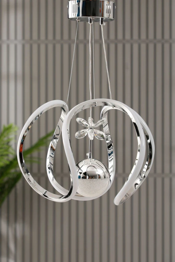 Limni Home Kristal Taçlı Led Avize ürün görseli 1