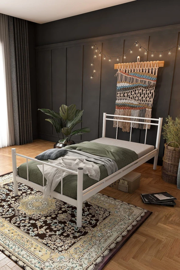 Limni Home Ferforje Metal Karyola Set ( Yatak Dahil ) ürün görseli 1