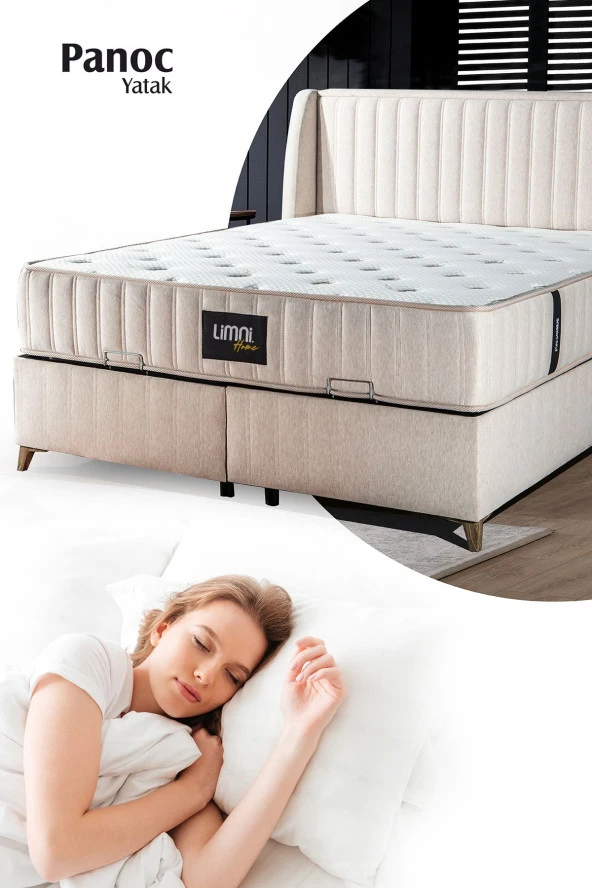 Limni Home Panoc Pro Pocket Yaylı, Çift Kişilik Yatak ürün görseli 1