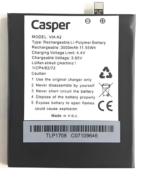 Casper Via A2 Batarya Pil Sıfır Orijinal ürün görseli 1