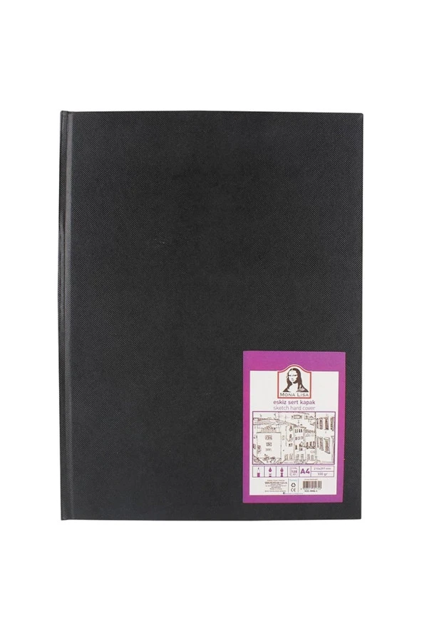 Mona Lisa Mn06-4 Eskiz Sert Kapak Defter A4 100 gr 120yp ürün görseli 1