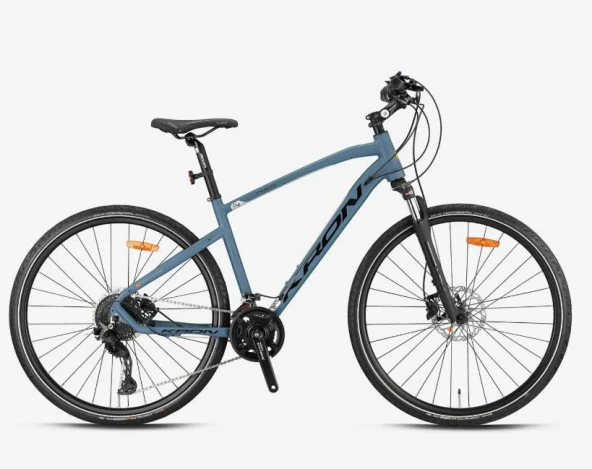 TX 500 - 28'' CITY - 20' - 20 Vites - H.DISC - Mat Gri - Siyah-Gri-Turuncu ürün görseli 1
