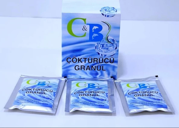 Çöktürücü Granül Havuz Kimyasalı 1 Kutu:10 Paket,75gr 25 Lt ürün görseli 1