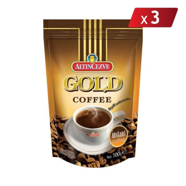 Altıncezve Gold Instant Coffee Gold Kahve 100 Gr - 3LÜ PAKET ürün görseli 1