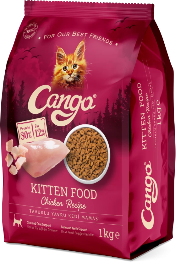 Cango Yavru Kedi Maması Tavuk Etli 1 Kg ürün görseli 1