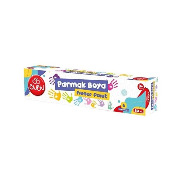 Bubu Parmak Boyası Pastel 6 Renk x 20 ml ürün görseli 1