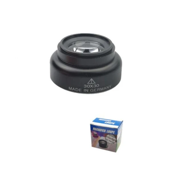 20X SYH Büyüteç 30x30 Optik Cam Lens Alüminyum Kasa Alman Teknolojisi ürün görseli 1