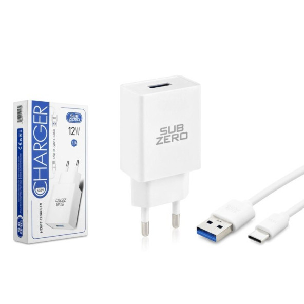 Subzero SG59 12W 2.2A Type-C Ev Şarj Aleti ürün görseli 1