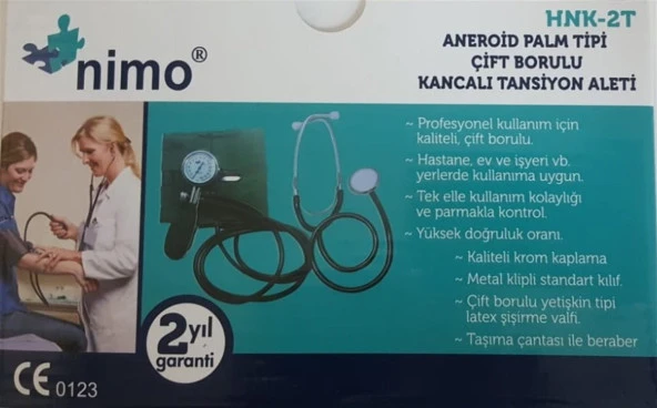 Nimo HKN-2T Erka Çift Boru Kancalı Koldan Tansiyon Aleti HS-201B2 ürün görseli 1