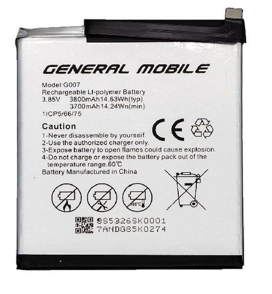 General Mobile GM 9 PRO Batarya Pil Sıfır Orijinal ürün görseli 1