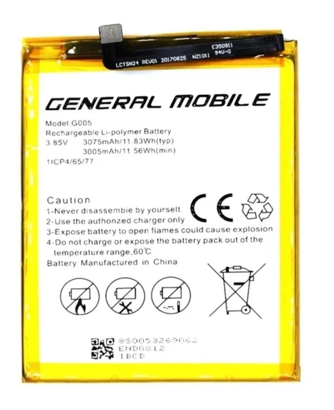 General Mobile GM 8 Batarya Pil Sıfır Orijinal ürün görseli 1