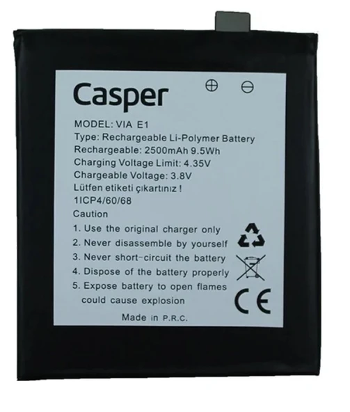 Casper Via E1 Batarya Pil Sıfır Orijinal ürün görseli 1