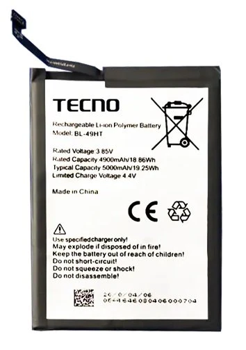 Tecno Camon 16 Batarya Pil Sıfır Orijinal ürün görseli 1