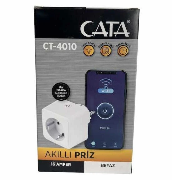Cata Ct-4010 Wifi Akıllı Priz ürün görseli 1
