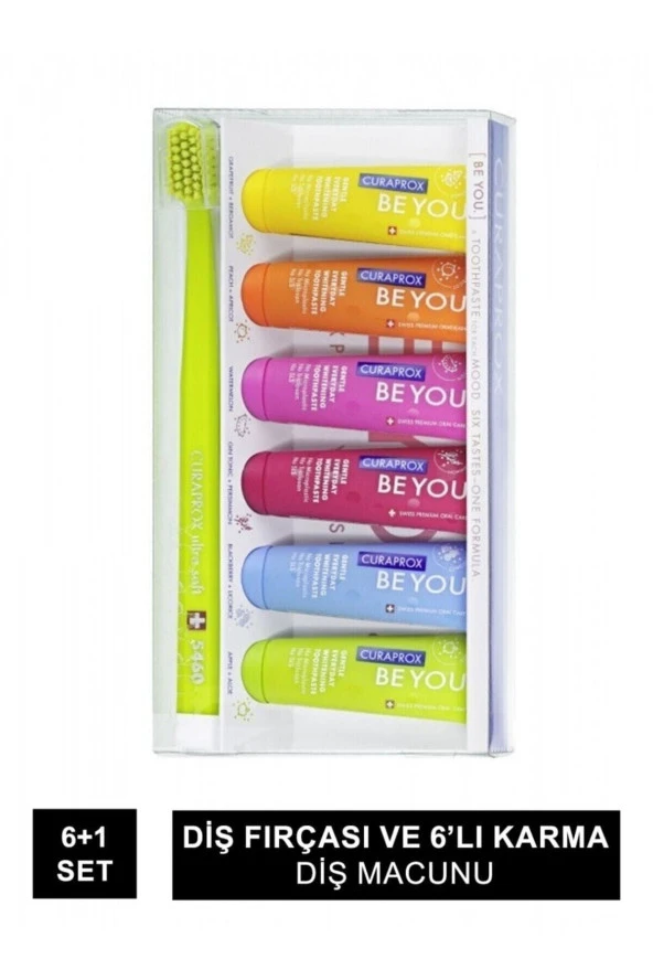 CURAPROX,Be You Whitening 6'lı Karma Set ( 10ml ) + 5460 Fırça ürün görseli 1