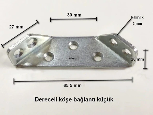 Dereceli Köşe Bağlantı Aparatı - 8 Adet - Resim 2