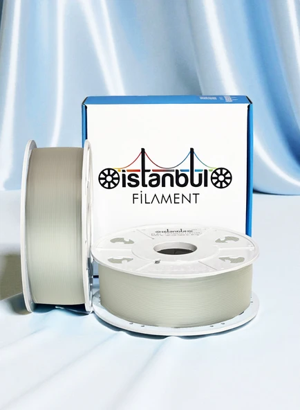 İstanbul Filament 3D Baskı Pla+ Filament Şeffaf Naturel 1 kg 1,75MM 0,05 mm Bambu Lab Uyumlu ürün görseli 1