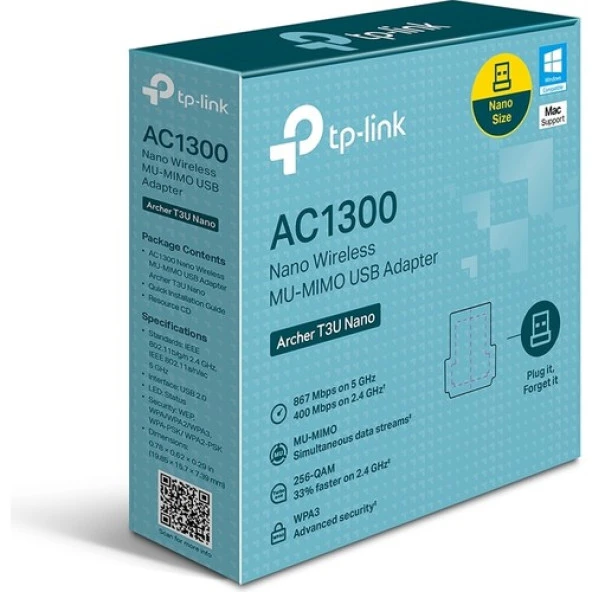 TP-Link Archer T3U 1300 Mbps Kablosuz Ağ Adaptörü - Resim 3