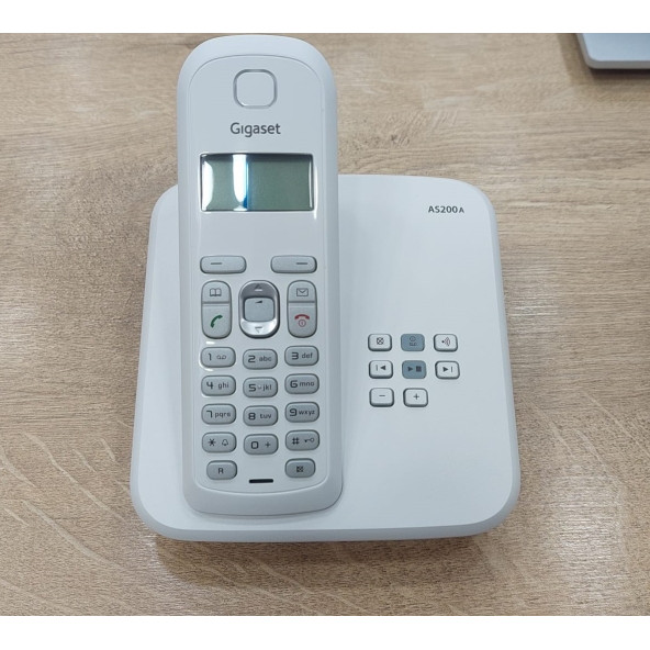Gigaset AS200A Telesekreterli Telsiz Telefon Beyaz ürün görseli 1