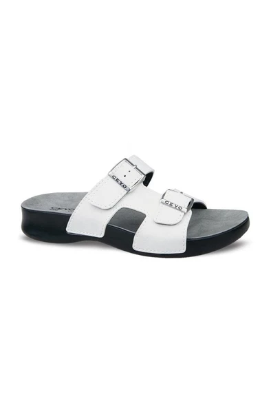 Ceyo 3400-19 Anatomik Taban Kadın Terlik Beyaz 36-40 ürün görseli 1
