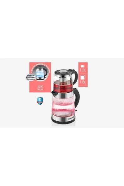 Schwartz SWTM-4486 2200 W Cam Çay Makinesi 1.8L(TEŞHİR) ürün görseli 1
