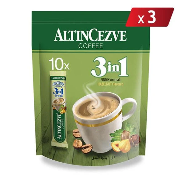 3ü1 Arada Fındıklı 10′ lu Paket (Tek İçimlik) – 15 Gr x 10 Adet - 3LÜ PAKET ürün görseli 1