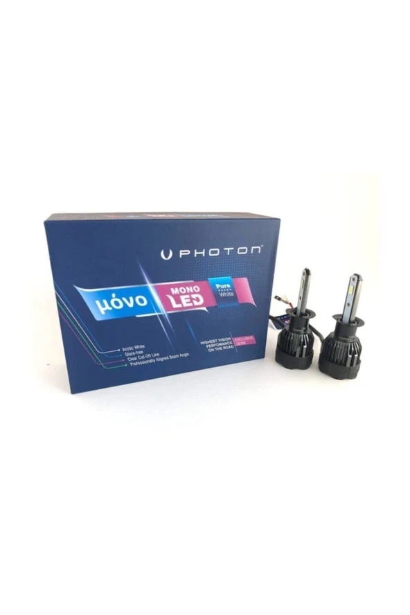Photon Poton Mono 2+ Plus Mini H1 Led Xenon Beyaz Far Ampulu Şimşek Etkili Zenon ürün görseli 1