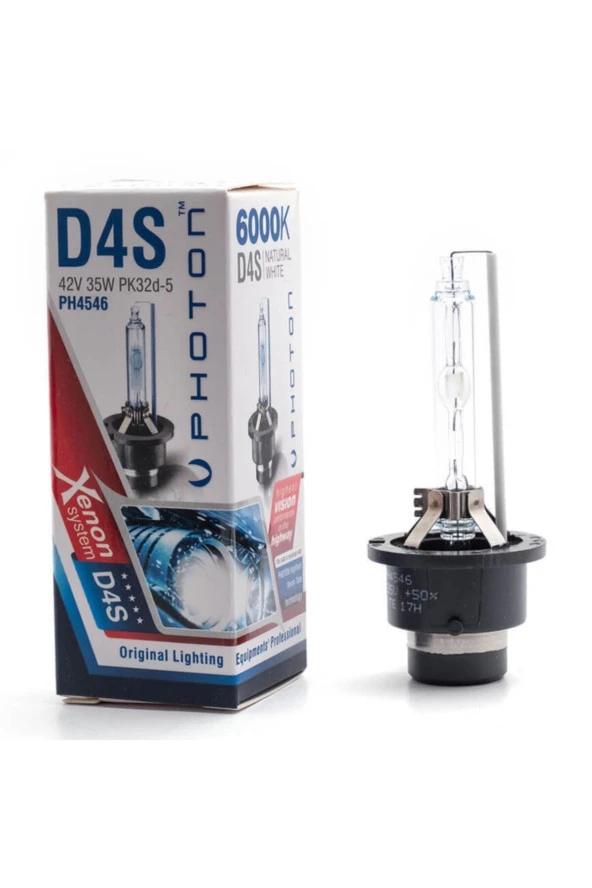 Photon D4s 6000k +%50 Fazla Işık Xenon Far Ampulü ürün görseli 1