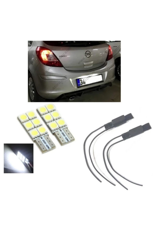 Fardoktoru Opel Corsa D Corsa E Kasa Led Plaka Aydınlatma Seti ürün görseli 1