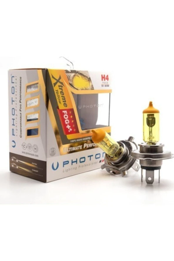 Photon H4 12v 60/55w Xtreme Yellow ürün görseli 1