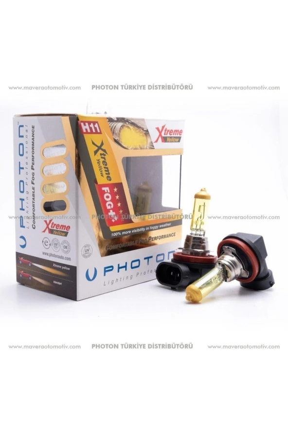 Photon H11 12v 55w Xtreme Yellow ürün görseli 1