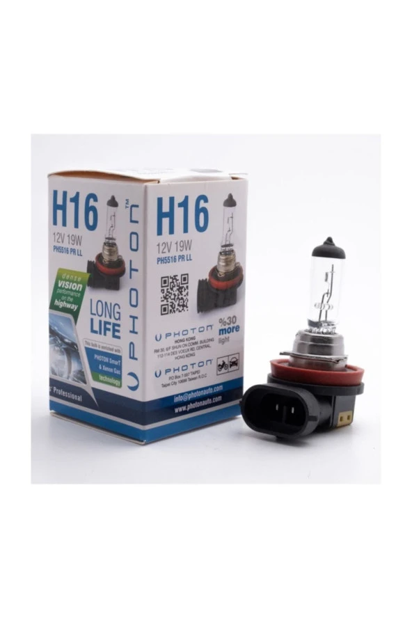 Photon H16 Oto Halojen Ampul 12v 19w Haha Fazla Işık ürün görseli 1