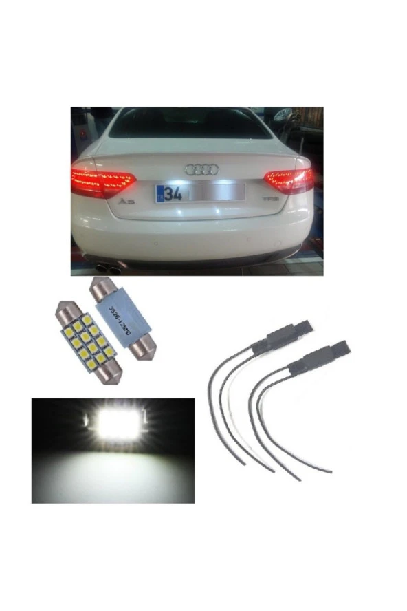 Fardoktoru Audi A5 (2008-2012) Led Plaka Aydınlatma Ampul Seti ürün görseli 1