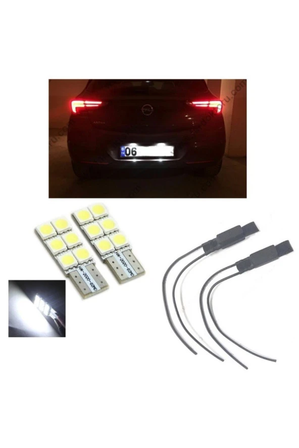 Fardoktoru Opel Astra K Led Plaka Aydınlatma Seti T10 W5w ürün görseli 1