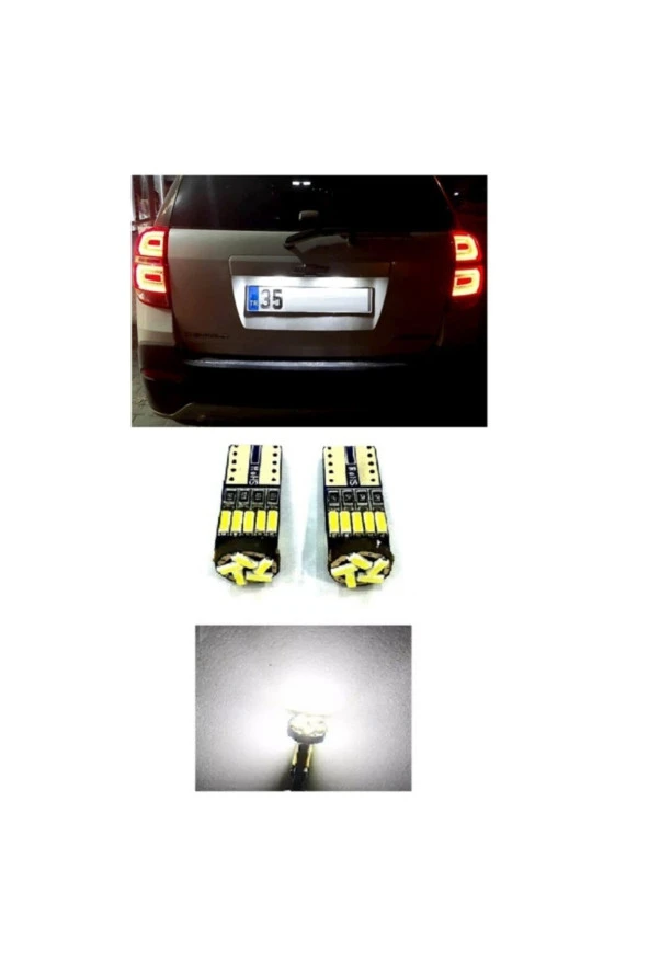 Fardoktoru Chevrolet Captıva Led Plaka Lambası Aydınlatma Ampulü T10 W5w ürün görseli 1