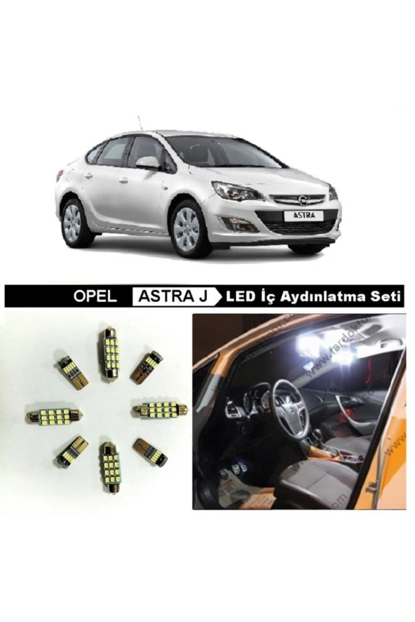 Fardoktoru Opel Astra J Beyaz Led Iç Aydınlatma Ampul Seti 12 Adet ürün görseli 1