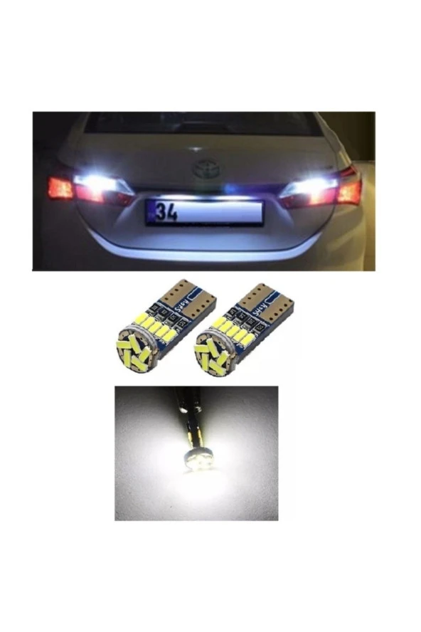 Fardoktoru Toyota Corolla Led Plaka Lambası Aydınlatma Ampulü T10 W5w ürün görseli 1