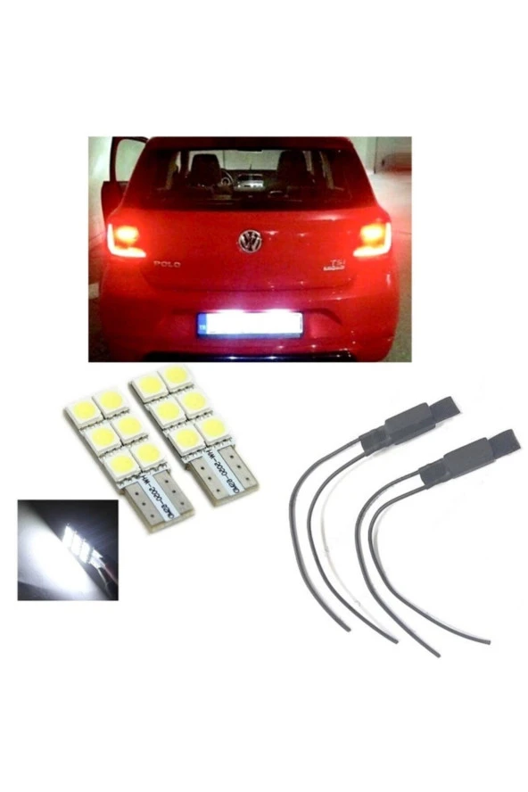 Fardoktoru Vw Polo 6r 6c Beyaz Led Plaka Lambası Ampul Seti ürün görseli 1