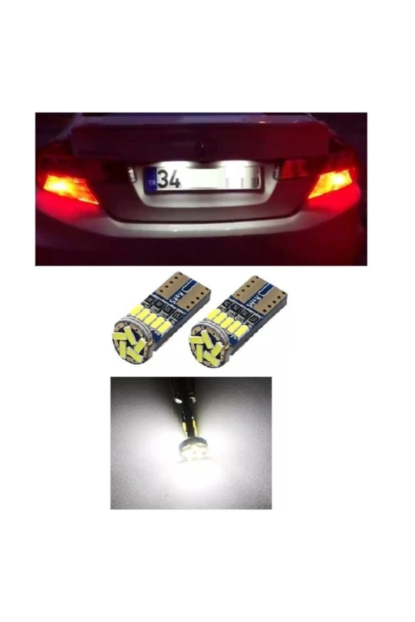 Fardoktoru Honda Cıvıc Fb7 Led Plaka Lambası Aydınlatma Ampulü T10 W5w ürün görseli 1