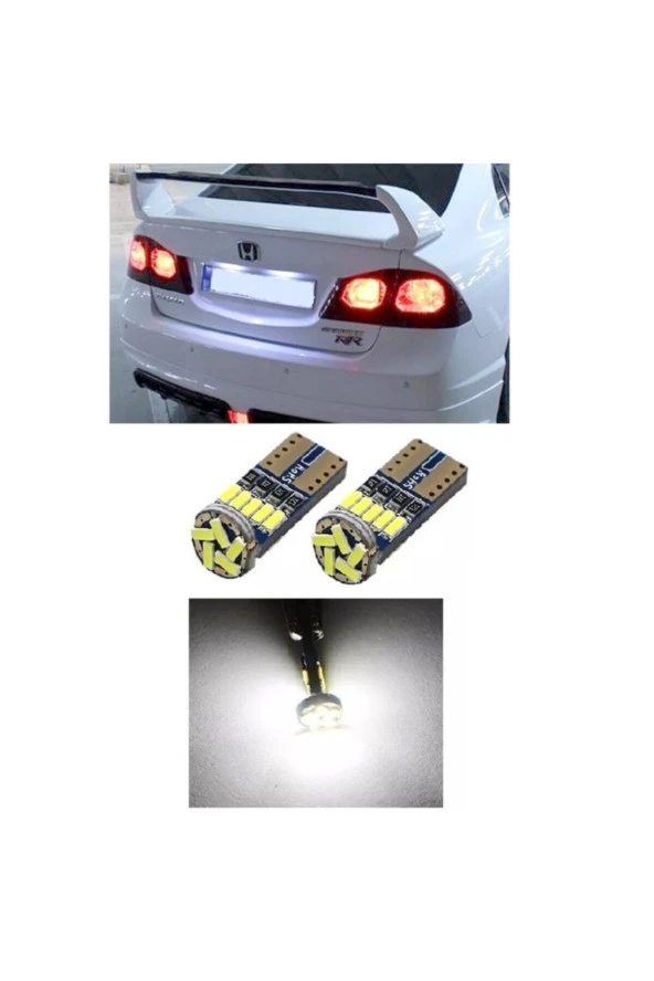 Fardoktoru Honda Cıvıc Fd6 Led Plaka Lambası Aydınlatma Ampulü T10 W5w ürün görseli 1
