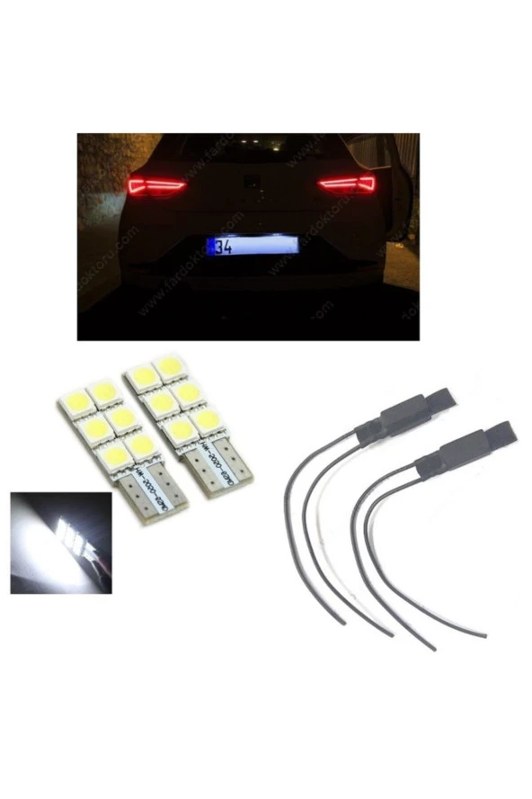 Fardoktoru Seat Leon Mk3 Led Plaka Lambası Ampul Seti T10 ürün görseli 1