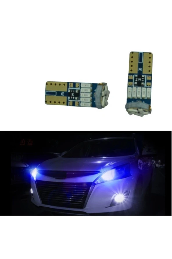 Fardoktoru T10 Duy 15 Smd Mavi Dipsiz Oto Led Park Ampulü ürün görseli 1