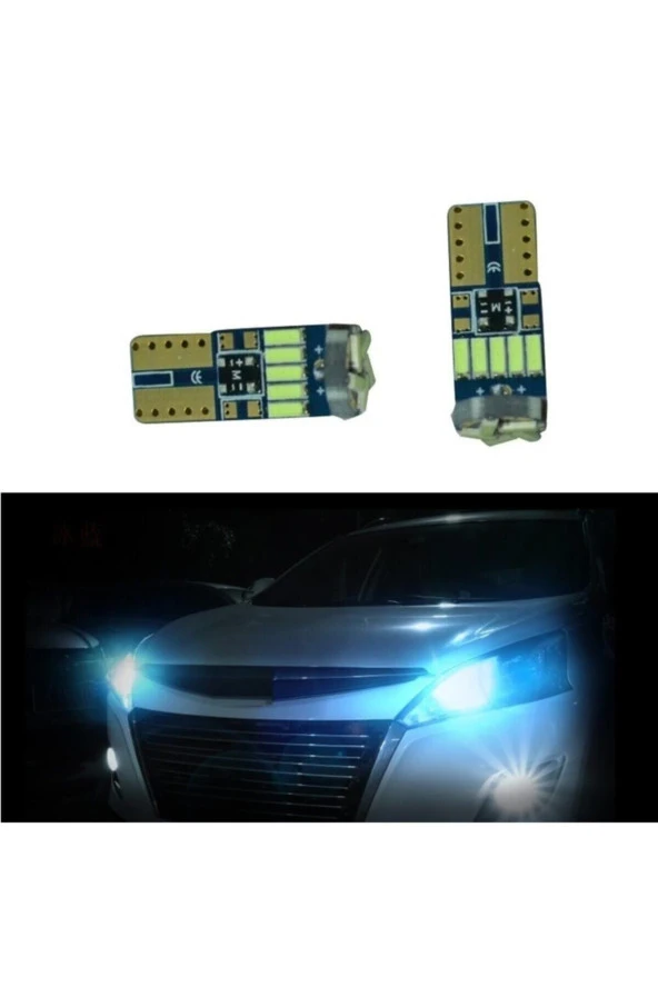 Fardoktoru T10 Duy 15 Smd Buz Mavi Dipsiz Oto Led Park Ampulü ürün görseli 1