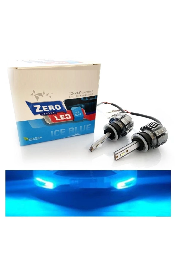 Fardoktoru H27 Led Xenon Oto Ampul Zero Fansız Buz Mavi ürün görseli 1