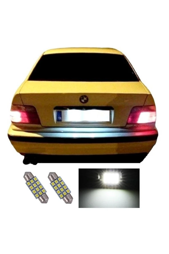 Fardoktoru Bmw E36 Beyaz Led Plaka Ampulü 39mm Sofit ürün görseli 1