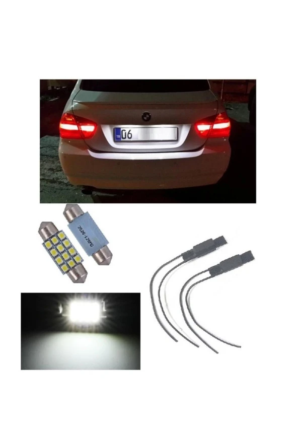 Fardoktoru Bmw E90 Beyaz Led Plaka Aydınlatma Ampul Seti ürün görseli 1